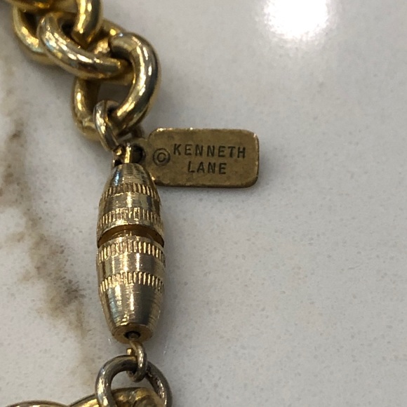 Vtg KJL Kenneth Jay Lane Gold Chain Necklace - Picture 12 of 14